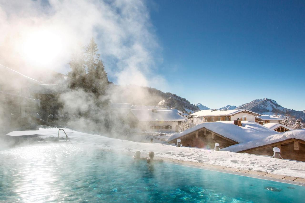 Alpin Lodges - Moderne Appartements Mit Zugang Zu 3000 Qm Spa Panoramahotel Oberjoch バート・ヒンデラング エクステリア 写真