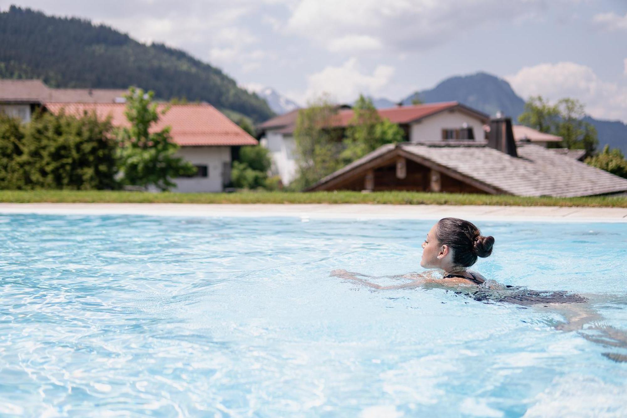 Alpin Lodges - Moderne Appartements Mit Zugang Zu 3000 Qm Spa Panoramahotel Oberjoch バート・ヒンデラング エクステリア 写真