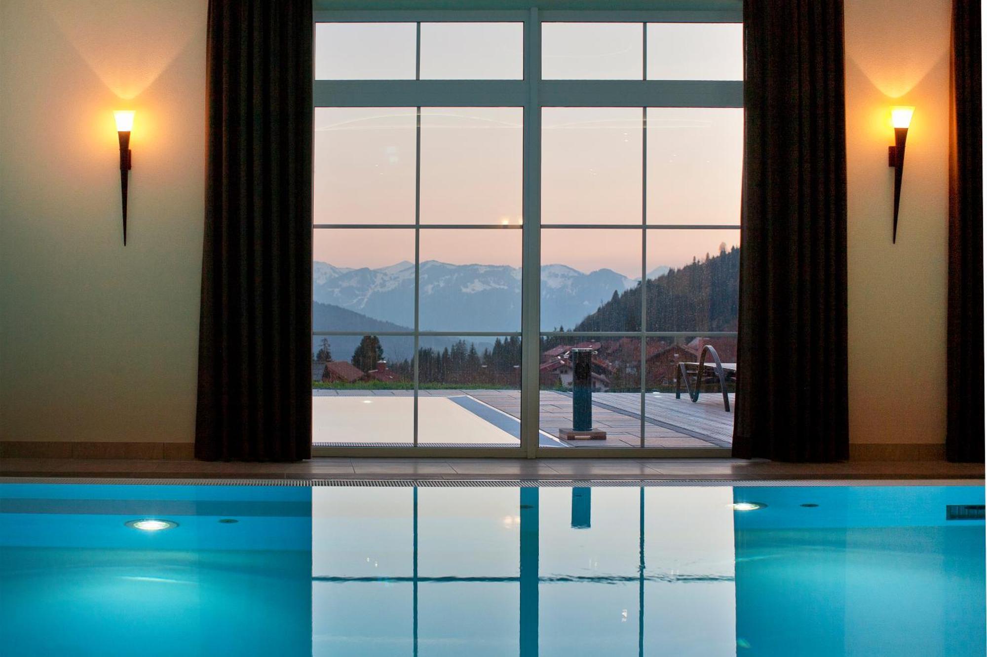 Alpin Lodges - Moderne Appartements Mit Zugang Zu 3000 Qm Spa Panoramahotel Oberjoch バート・ヒンデラング エクステリア 写真