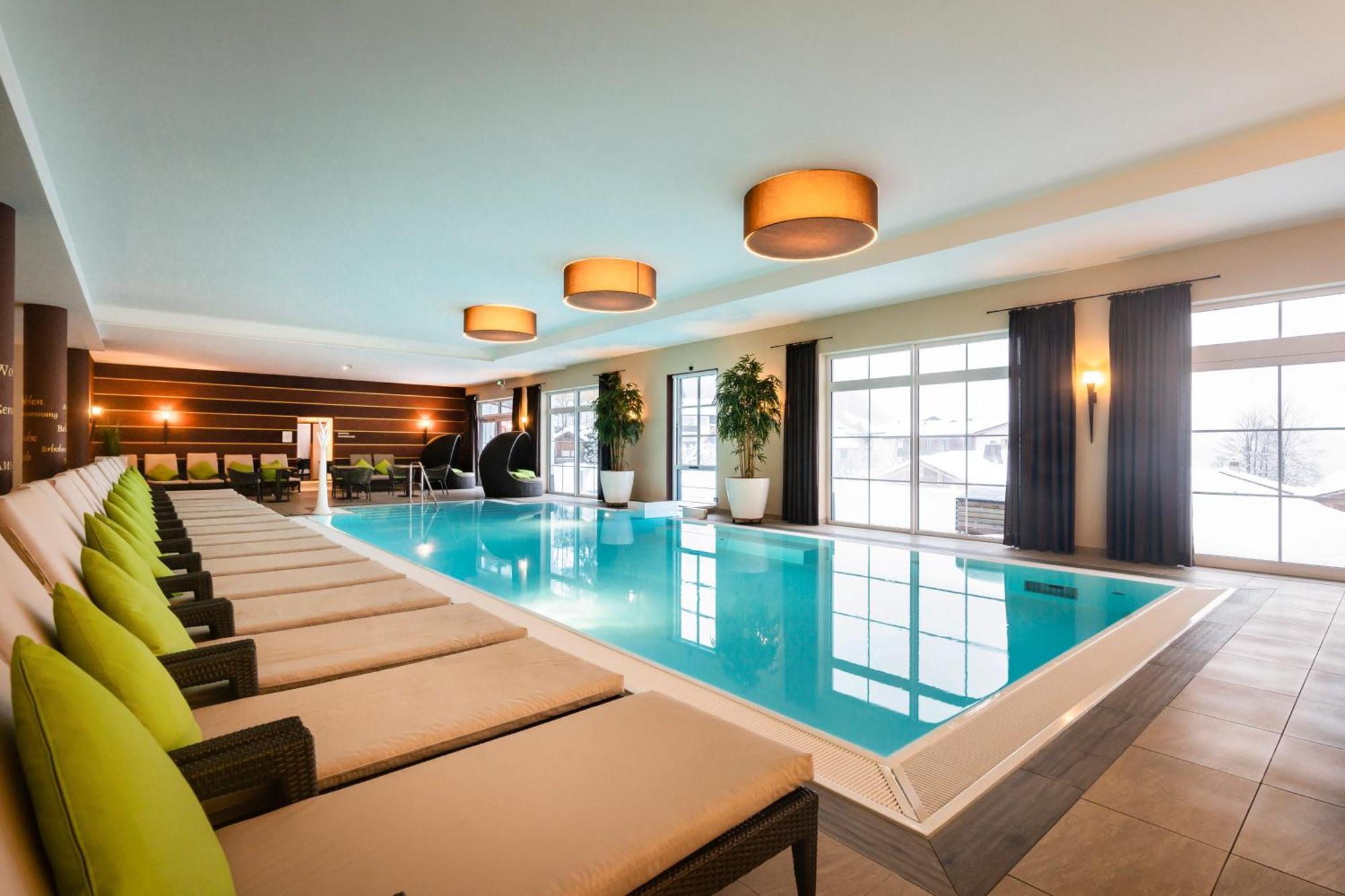 Alpin Lodges - Moderne Appartements Mit Zugang Zu 3000 Qm Spa Panoramahotel Oberjoch バート・ヒンデラング エクステリア 写真